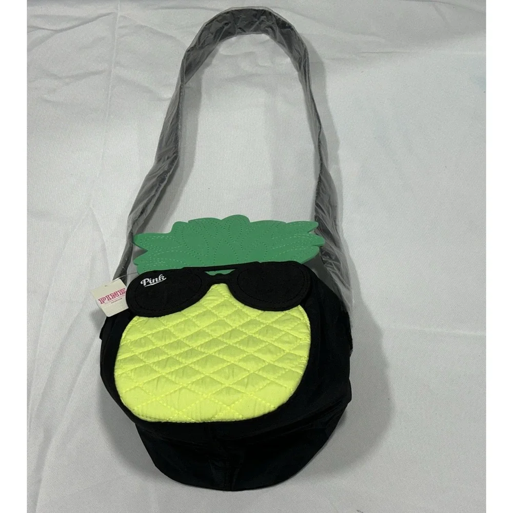 Victoria's Secret Pink‎ Pineapple Cooler Bag Beach Lunchbox Sling NWT New